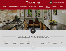 Tablet Screenshot of domaproperties.com